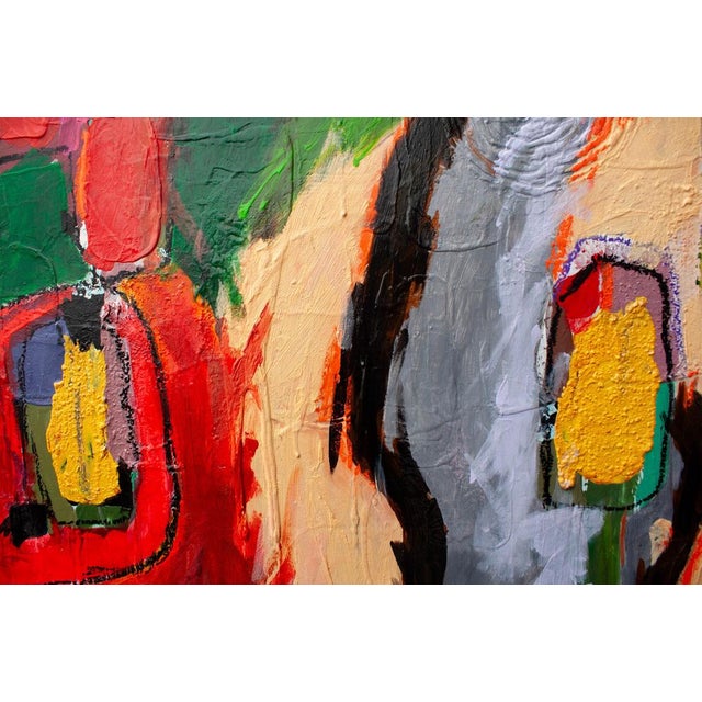 “Points of Contact” is an original abstract painting exploring moments of connection, interaction, and visual dialogue...