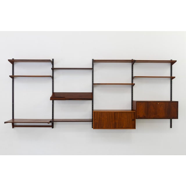Danish Rosewood 5-Bay Modular Wall Unit by Kai Kristiansen for FM, 1960s For Sale - Image 6 of 18
