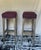 Contemporary Ethan Allen Backless Bar Stools in Plum Velvet With Nailhead Trim - A Pair For Sale - Image 3 of 4