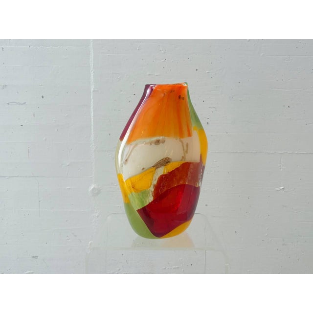 Studio Glass Vase fro Mdina Glass, Malta, 1970s For Sale - Image 9 of 17