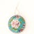 Cloisonné Rose Christmas Ornament in Turquoise & Cobalt Blue For Sale - Image 9 of 9