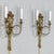 Early 20th Century Pair Antique French Louis XVI Neoclassical Cast Brass Wall Sconces For Sale - Image 5 of 12