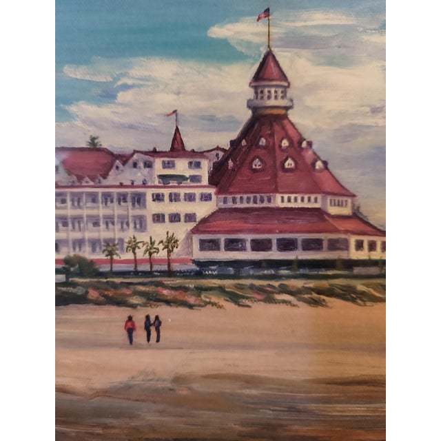 Traditional 1940s Hotel Del Coronado Art Print For Sale - Image 3 of 10