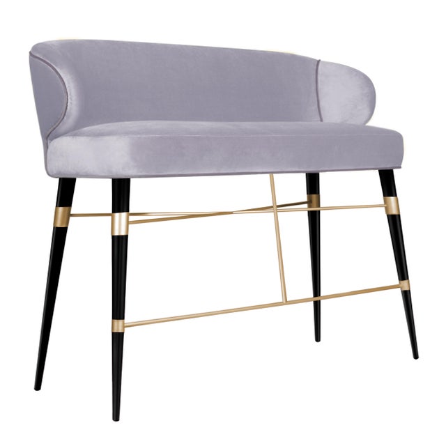 Textile Louis Twin Bar Chair by Ottiu For Sale - Image 7 of 14
