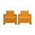 Utrecht Armchairs in Orange Wool Fabric by Gerrit Thomas Rietveld for Cassina, 1935, Set of 2 For Sale - Image 12 of 12