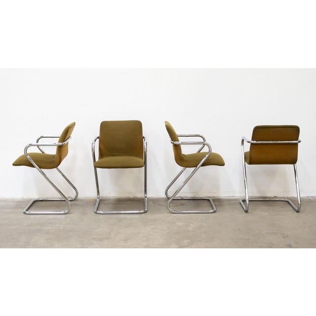 Vintage Round Glass Table with Chairs and Coffee Table, 1970s, Set of 6 For Sale - Image 10 of 18