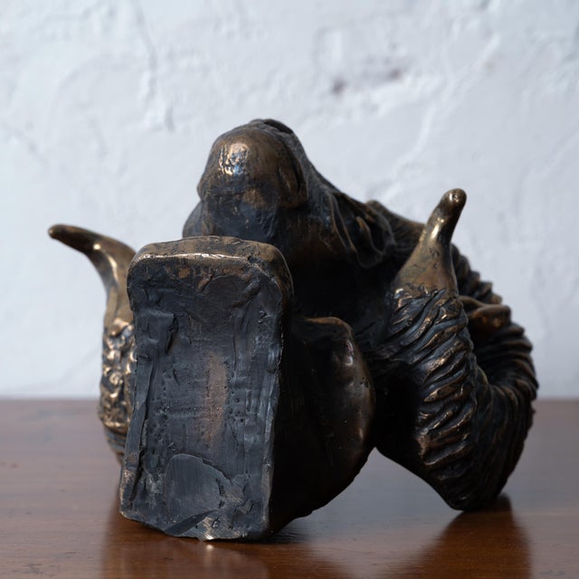 A Bronze Ram's Head, 20th Century For Sale - Image 14 of 14
