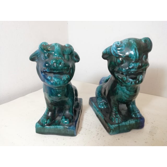 Ceramic Pho Dogs from Marcello Fantoni, Italy, 1950s, Set of 2 For Sale - Image 12 of 12