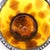 Amber Vintage Hand-Blown Amber Tortoiseshell Art Glass Vase / Votive Holder For Sale - Image 8 of 10
