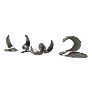 Abstract Steel Sculptures, Set of 4 For Sale