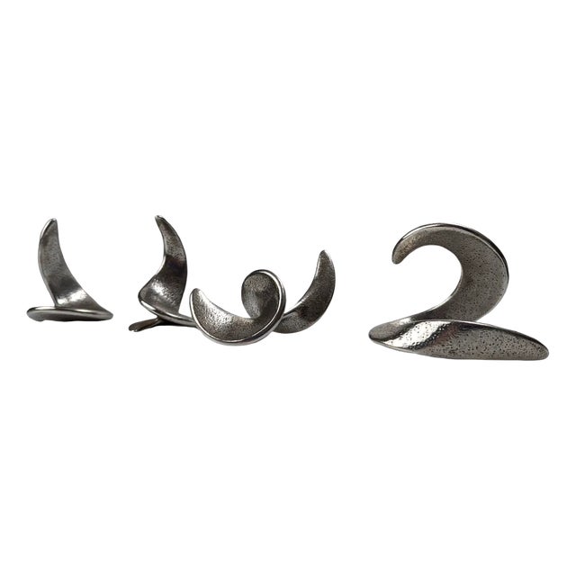 Abstract Steel Sculptures, Set of 4 For Sale