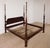 1990s Ethan Allen Georgian Court King Kingsize Dark Cherry #225 Finish Poster Bed#1 For Sale - Image 5 of 17