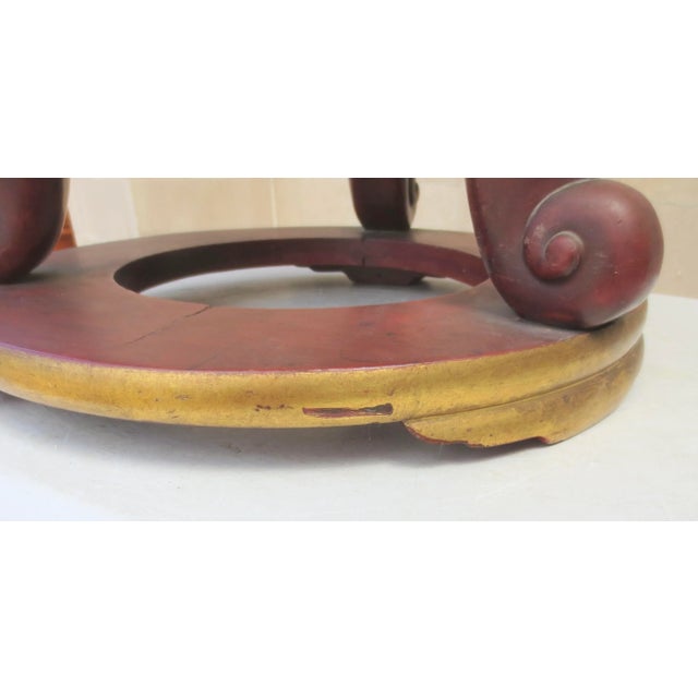 Antique Japanese Drum Stand Table Circa 1900s For Sale - Image 9 of 10