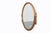 French Art Deco Oval Mirror in Gilded Oak, 1920s For Sale - Image 6 of 11