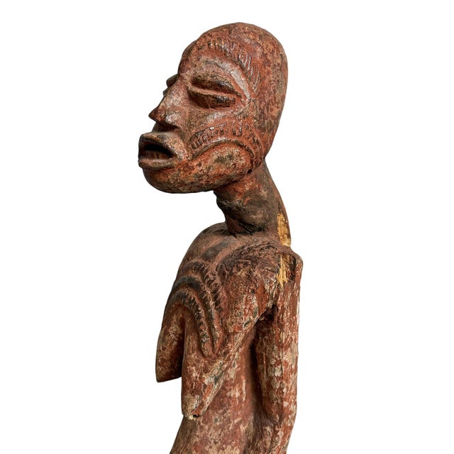 Late 19th Century Antique Rare Bena Lulua Female Ancestor Figure For Sale - Image 5 of 13