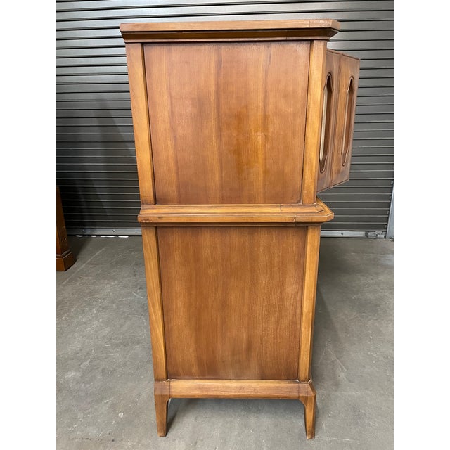 Thomasville Danish Style Antique Tall Chest Dresser From 1963 For Sale - Image 12 of 12