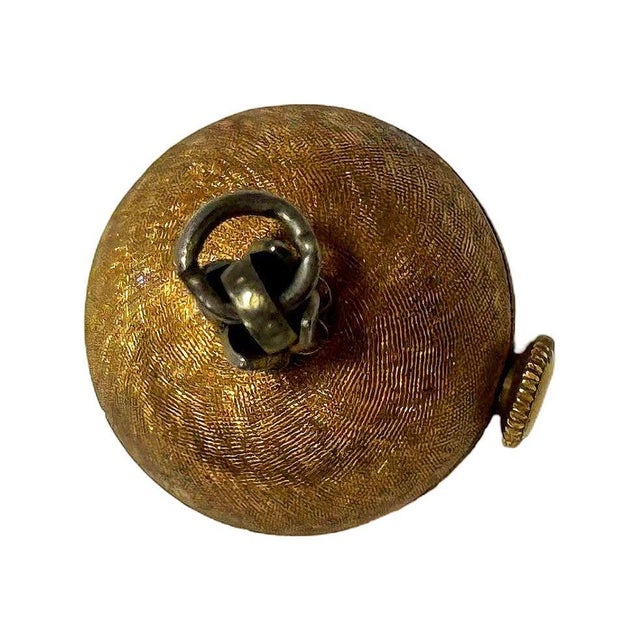 Mid-Century Modern 1960s Mid-Century"Boule De Genève" 18mm Swiss Orb Watch Necklace Pendant by Heno For Sale - Image 3 of 4
