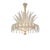 Venetian White and Gold Leaves Murano Style Glass Chandelier from Simoeng For Sale - Image 6 of 9