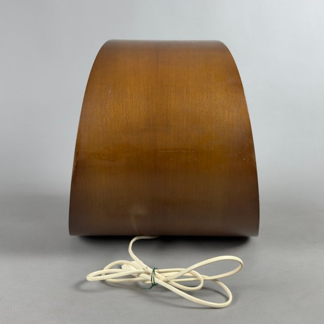 Orb Table Lamp in Curved Wood by Ignoto for Artigianato Italiano, 1960s For Sale - Image 5 of 11