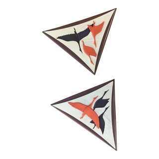 Mid-Century Modern Seagulls 3D Wall Art - a Pair For Sale