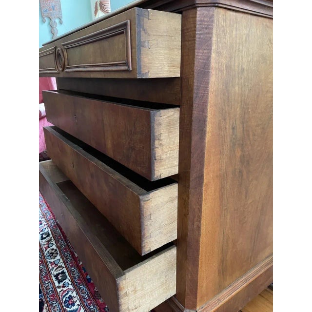 French Louis Philippe Period 1840-1858 Five Drawer Chest of Drawers For Sale - Image 11 of 11