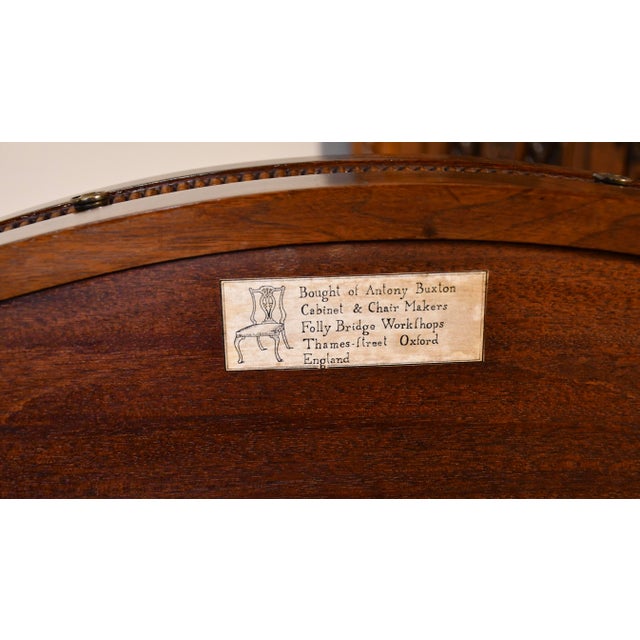 1930 Pair of English Regency Burl Walnut Nightstands / Bedside Tables / Commodes For Sale - Image 10 of 18