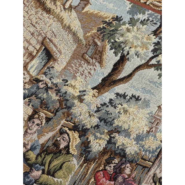French Jacquard Tapestry with the Flemish Festival Motif in the style of Aubusson, 1970s For Sale - Image 18 of 18