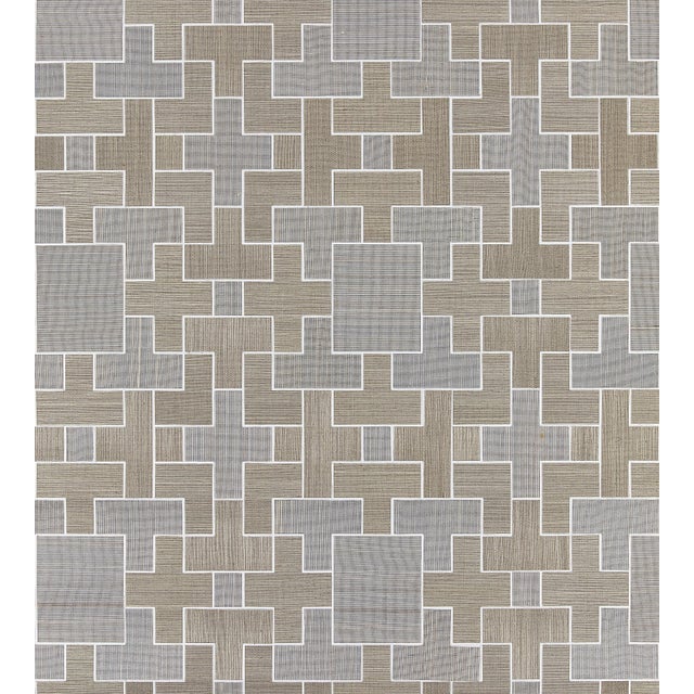 The House of Scalamandre Allegro Sisal Wallcovering, Dove For Sale