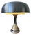 Mushroom Table Lamp in Aluminum and Chrome by Luigi Massoni for Guzzini, Italy, 1970s For Sale
