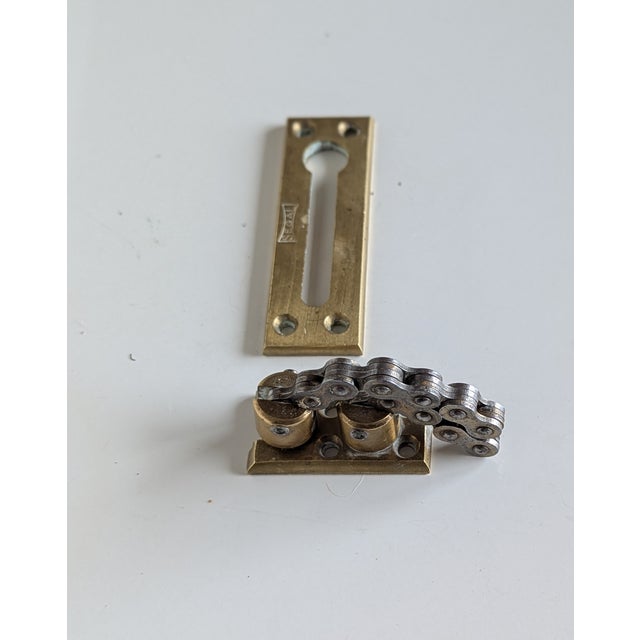 Segal Unique Biker Like Door Chain, Modern and Vintage For Sale - Image 4 of 6