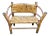 Vintage Hickory Woven Minature Bench For Sale