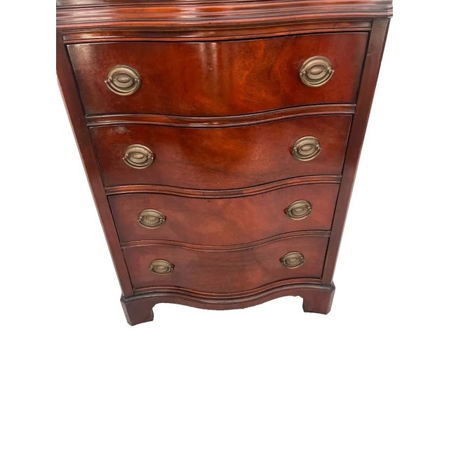 1960s Vintage Drexel Travis Court Lingerie Dresser Chest Seven Drawers Hepplewhite For Sale In Palm Springs - Image 6 of 12