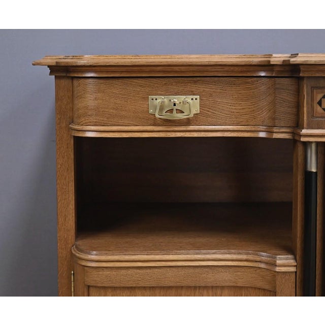 Vintage Art Deco Oak Buffet, 1930 For Sale - Image 10 of 18
