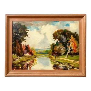 1940s Francis E. Jamieson Highland Landscape Oil Painting – Framed – European Traditional