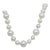 White Pearl Round Toggle Necklace in 14k Yellow Gold For Sale