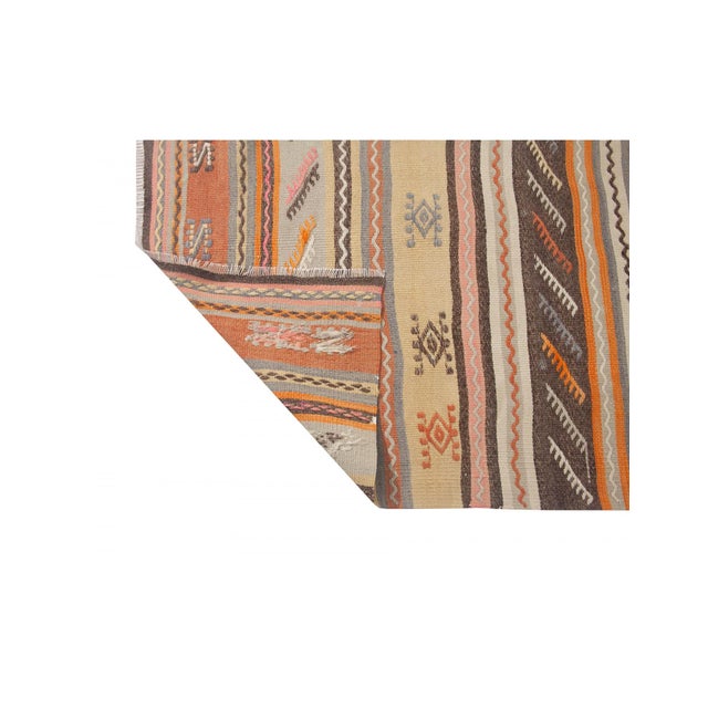 Vintage Turkish Kilim Runner Rug - 2`6" X 13`0" For Sale In Los Angeles - Image 6 of 6