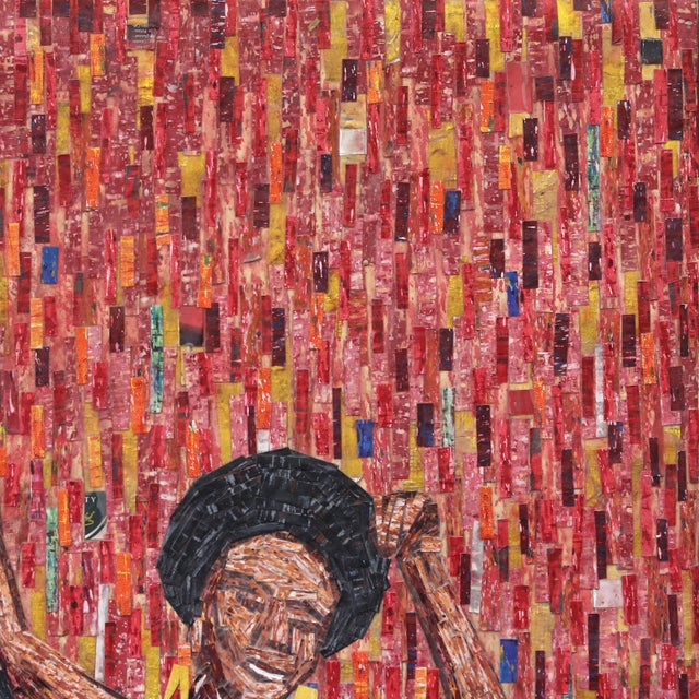 2020s Le Danse De Moribayassa #1 - Large Original Contemporary Mixed Media Painting on Canvas by Amadou Opa Bathily For Sale - Image 5 of 10