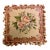 Vintage Tapestry Floral Aubusson Wool Decorative Pillow With Tassels Trim Reversible to Solid Velvet 19” X 19” For Sale