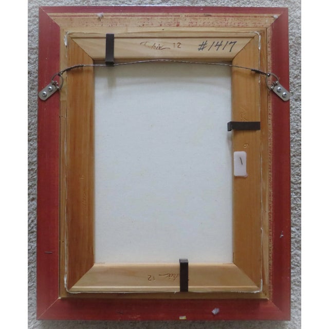 Late 20th Century Coastal Oil Painting "Balloons" Children on the Beach by Marilyn Guerinot For Sale - Image 5 of 5