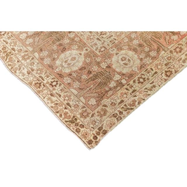 Textile Late 18th Century Antique Haji Jalili Tabriz Rug 9'4'' x 12'5'' For Sale - Image 7 of 12