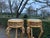 French Late20C Artisan Louis XVI Gold Beech Marble Side Tables-Pair For Sale - Image 3 of 8