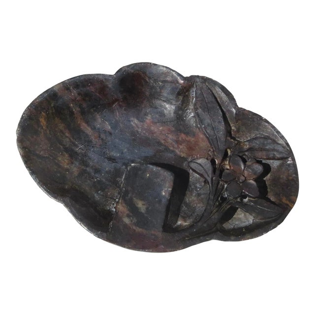 Vintage 60s' Chinese Soapstone Ashtray For Sale