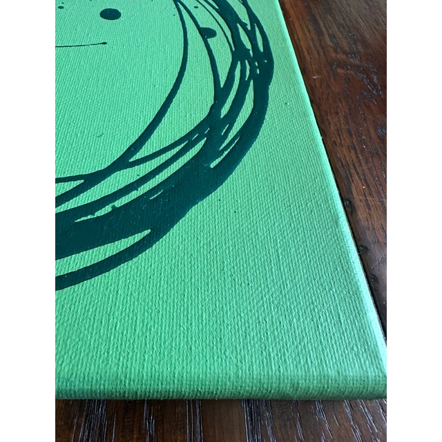Erin Simon Original “Circles” in Greens For Sale In Baltimore - Image 6 of 6