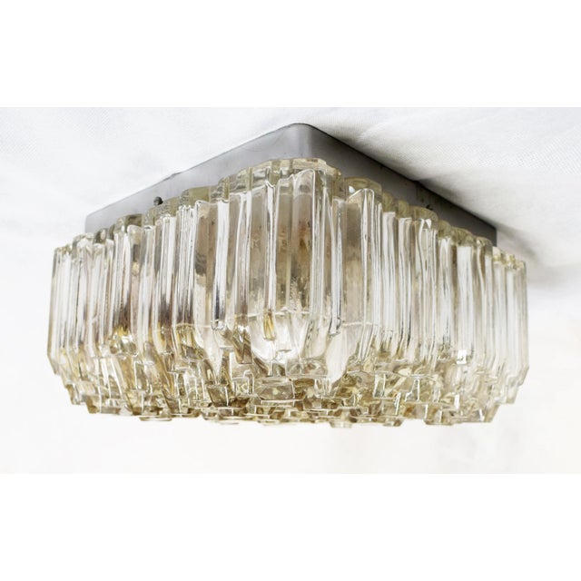 Silver Large Vintage Ceiling Lamp from Hoffmeister For Sale - Image 8 of 8