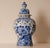 Royal Blue Royal Delft Vase Baluster Chinoiserie Peacock Blue and White Delftware For Sale - Image 8 of 14