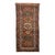 PLUSH Vintage Runner Earthy Clay, Terracotta with Incredible Grassy Greens Persimmon Rug 3.4 x 12.7 For Sale