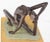 Metal Vintage Mid Century Abstract Sculpture of Stretching Nude Gymnast For Sale - Image 7 of 8