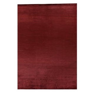 Exquisite Rugs Ives Hand loom Viscose Red/Multi Rug-14'x18' For Sale