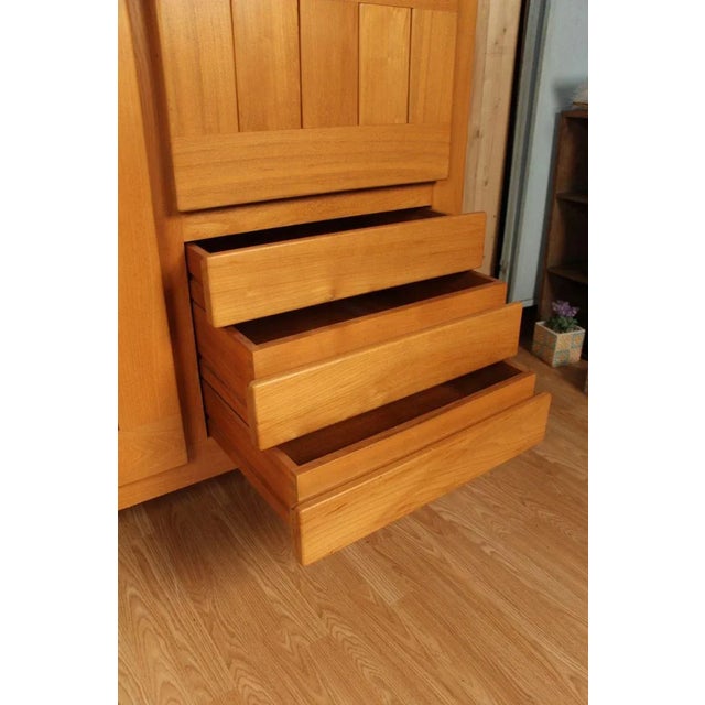 Beige Elm Sideboard from Maison Regain, 1970s For Sale - Image 8 of 13