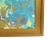 Modern contemporary marbleized art abstract Acrylic painting in shades of blue and teal on stretched artist canvas. Signed...